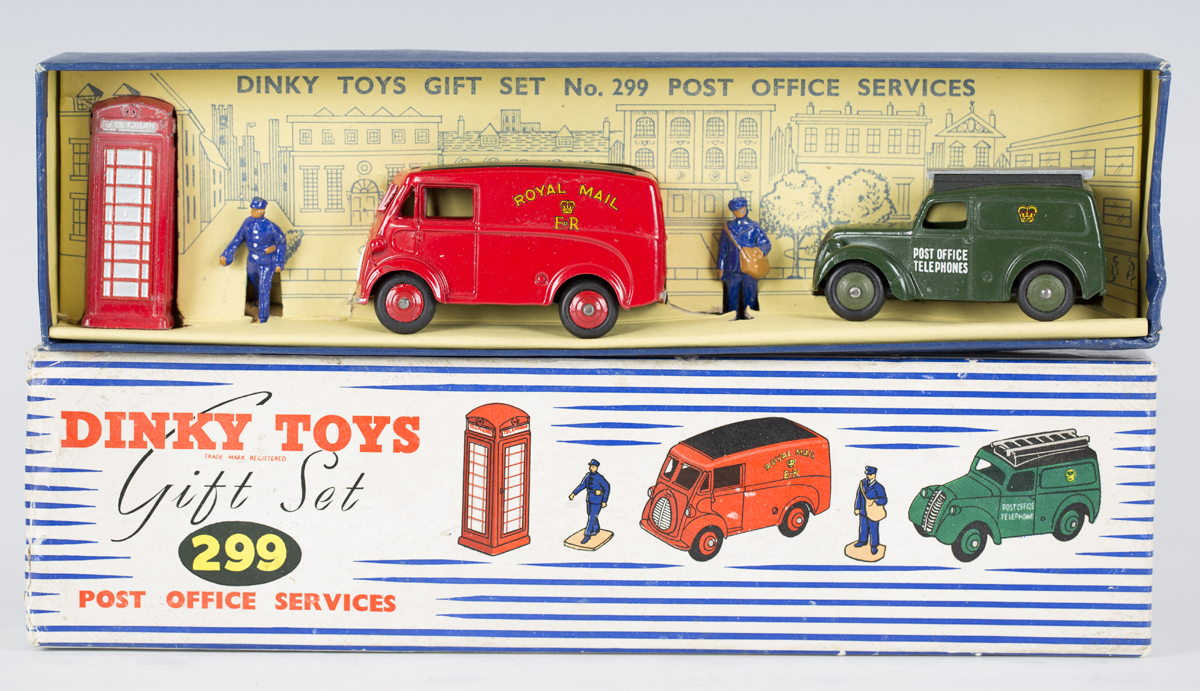 A Dinky Toys Gift Set No. 299 Post Office Services, comprising Royal Mail van, Post Office