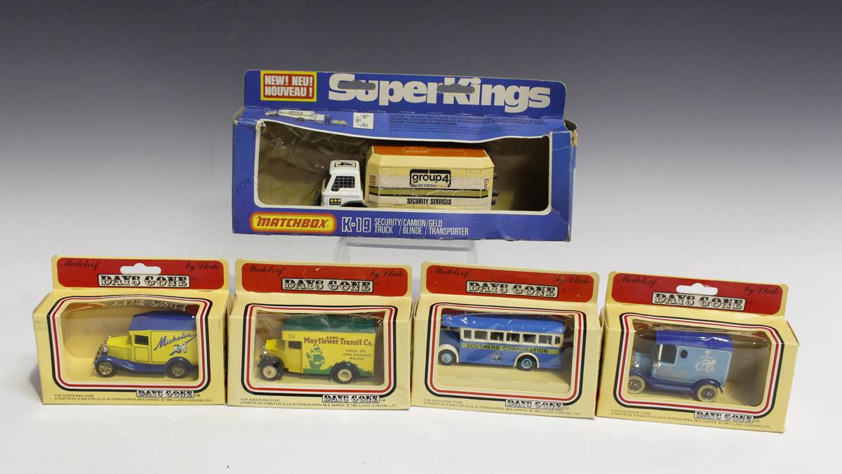 A collection of diecast vehicles, including a Dinky Toys No. 123 Princess 2200HL saloon, a Dinky - Image 4 of 5