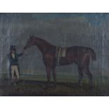 Circle of Harry Hall - 'Middleton' (Portrait of the Racehorse, Derby Winner in 1825), 19th century