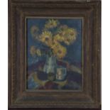 Gordon Stuart - 'Flower Study', mid-20th century oil on board, artist's name and title to R.W.S.
