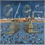 John Ormsby - 'Fun of the Fair', 21st century oil on canvas-board, signed and dated '14 recto,