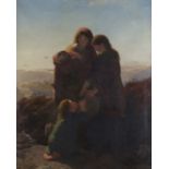 Henry Bright and James John Hill - The Water Carriers, 19th century oil on canvas, signed by both