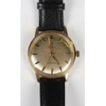 An Omega Seamaster Automatic gilt metal fronted and steel backed gentleman's wristwatch, circa 1962,