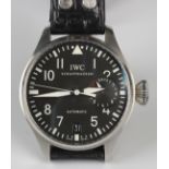 An International Watch Company (IWC) Schaffhausen Big Pilot's steel cased automatic gentleman's