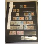 A stockbook containing a collection of Belgium stamps including 19th Century examples