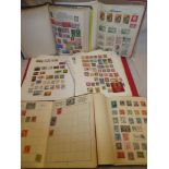 Five folder albums containing mixed World stamps