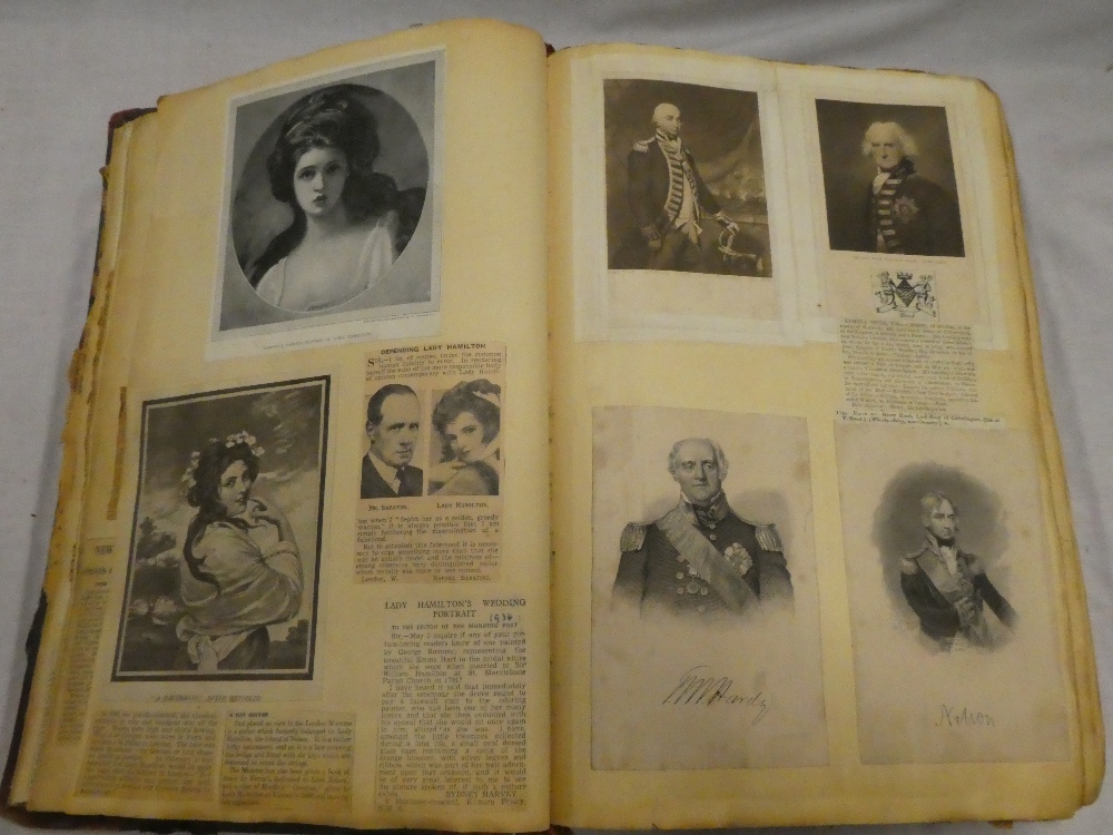 A large scrapbook containing various Naval related illustrations and cuttings mainly from the - Image 3 of 9