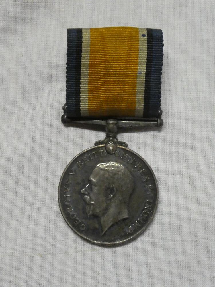 A British War medal awarded to Harry M Locke