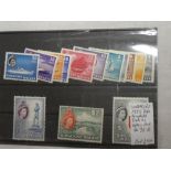 A selection of Singapore 1955 definitive stamps (less 5c) u/m and mint