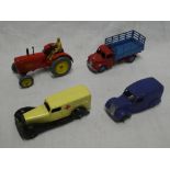 Dinky Toys - Dodge farm wagon, Massey Harris tractor,
