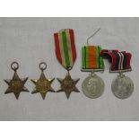 A 1939/45 Star, Italy Star, Burma Star,