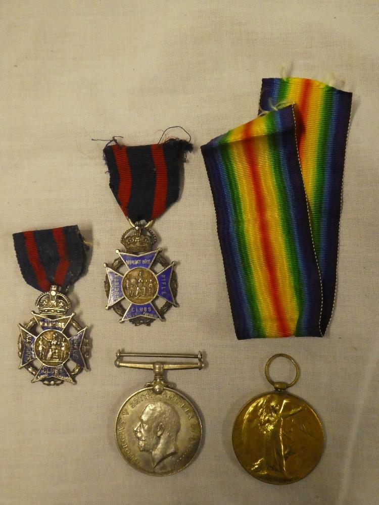A First War pair of medals awarded to No.105109 G.J.