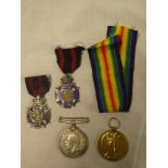 A First War pair of medals awarded to No.105109 G.J.