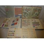 Five stockbooks containing mainly GB stamps including definitives,