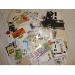 A box containing various albums of stamps including Germany,