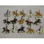 Fifteen Britains Napoleonic mounted French Carabiniers