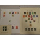 A 1937 mini sheet of four Germany Adolf Hitler stamps postmarked April 1937 and a selection of
