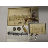 A selection of Boer War memorabilia including bullet propelling pencil "Cronje's Laager Paardeberg
