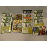 A selection of Airfix unmade soldier kits including British Riflemen 1815,