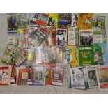 A large selection of mixed football programmes,