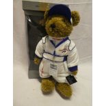 A Porsche Motorsport Limited Edition teddy bear in original box