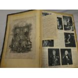 A large scrapbook containing various Naval related illustrations and cuttings mainly from the