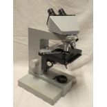 A good quality modern compound microscope by E Leitz Wetzlar model SM-LUX