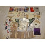 A large selection of mixed World stamps in files, folders,