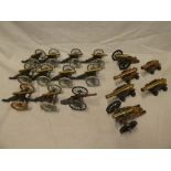 Seventeen various Britains model cannon and field guns