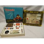 A Tri-ang "Tri-onic" electric construction kit in original box and a toy Junior Doctor set (part