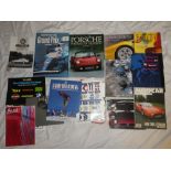Various motoring volumes including Porsche - Portrait of a Legend;