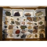 A box of World minerals,