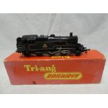 Tri-ang OO gauge - R59 2-6-2 black tank engine in original box