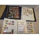 Two albums and two stockbooks containing British Commonwealth stamps