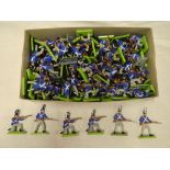 A selection of approx 110 Britains Napoleonic French Infantry Grenadier soldiers