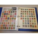 A folder album containing a selection of Europe stamps