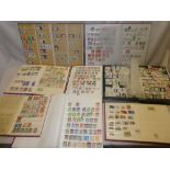 Eight various stock books containing a selection of British Commonwealth stamps