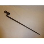 An early 19th Century Brown Bess socket bayonet (af)