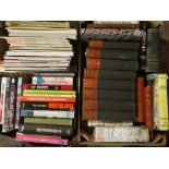 Eight boxes of miscellaneous volumes including novels,