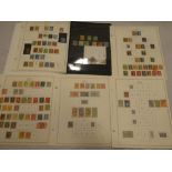 A selection of stock cards containing Straits Settlements,