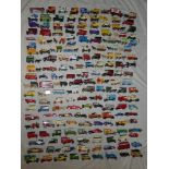 A large selection of unboxed Matchbox and Lledo diecast vehicles - Models of Yesteryear,