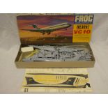 A Frog 1:144th scale BOAC VC10 aircraft kit in original box