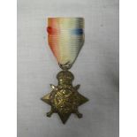 A 1914 star awarded to No.10049 Pte. R.