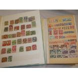 A stock book containing a selection of Belgium stamps 19th Century onwards and a stock book