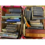 Four boxes of various books including Devon and Cornwall, Collecting Oriental Antiques,