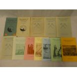 Hamilton Jenkin (A K) The Mines and Miners of Cornwall, Vols 1-6 together with Vols 8, 10,