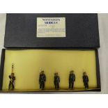 A set of five Nostalgia Models hand painted Gurkha soldiers,