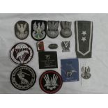 A selection of Polish military badges and insignia, World War II onwards including Polish Army,