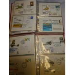 Two folder albums containing a collection of over 120 RAF and aeronautical first day covers