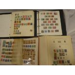 Four albums/stock books containing a selection of British Commonwealth stamps